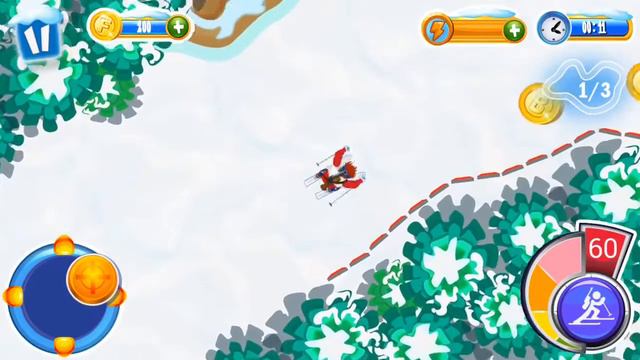 Разработка мобильной игры - Прохождение трассы в игре Биатлон