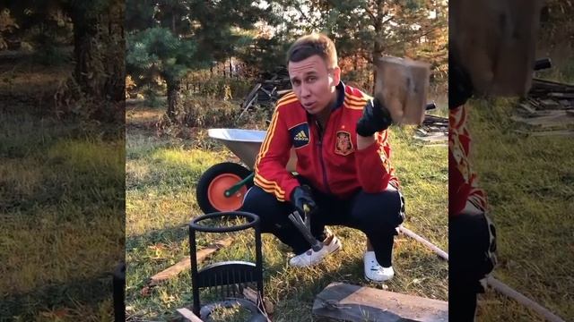 КАК КОЛОТЬ ДРОВА ? /КАК КОЛОТЬ ДРОВА БЫСТРО/ КАК КОЛОТЬ ДРОВА КОЛУНОМ/КАК КОЛОТЬ ДРОВА БЕЗ ТОПОРА смотреть онлайн