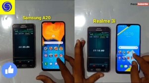 Samsung Galaxy A20 VS Realme 3i Speed Test comparison