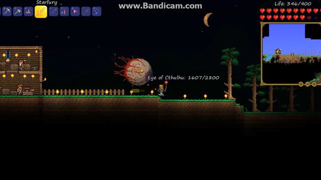 Terraria/Убиваем босса Глаз Ктулху!!))#1 смотреть онлайн