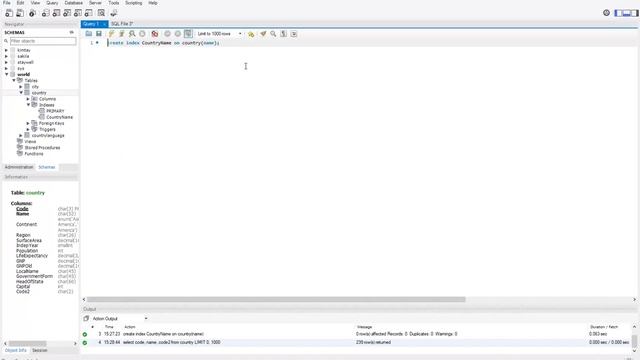 Creating indexes in MySQL смотреть онлайн