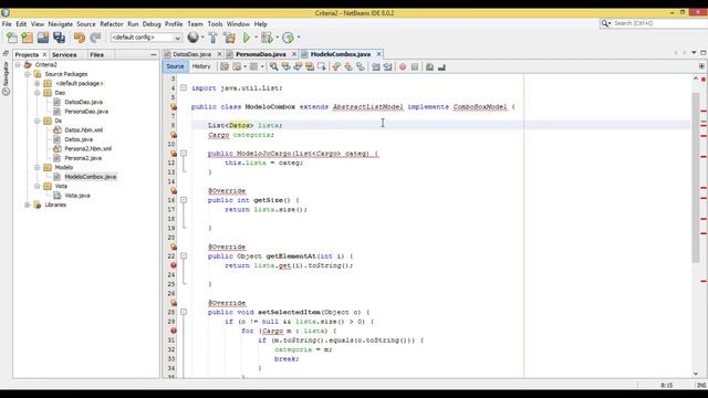 Criteria Hibernate con Jcombox смотреть онлайн