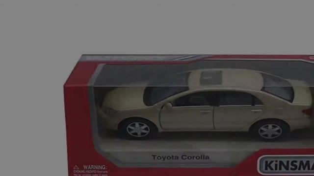 Видео обзор Модель машины Kinsmart Toyota Corolla, инерционная, 1/36 смотреть онлайн