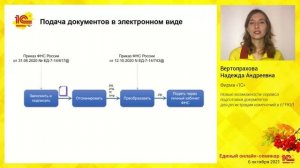 Единый семинар 06.10.2021. Сервис подготовки документов для ЕГРЮЛ. Вертопрахова Н.А., фирма "1С"