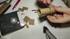 Игрушка - пушка, из картона стреляет поделки самоделки. своими руками