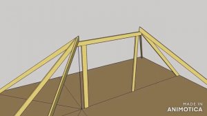 вальмовая крыша узел накосное стропило