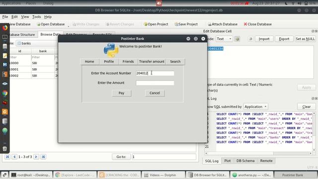 Project Demonstration: Tkinter + sqlite [Transaction App that quite resembles google pay locally] смотреть онлайн