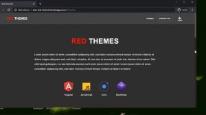 Angular Theme using grid and flex layout with light and dark mode.