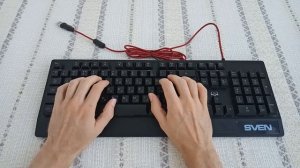 Распаковка, комплектация, внешний вид клавиатуры SVEN KB-G8300