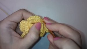 Объемный легкий цветок крючком Crochet flower