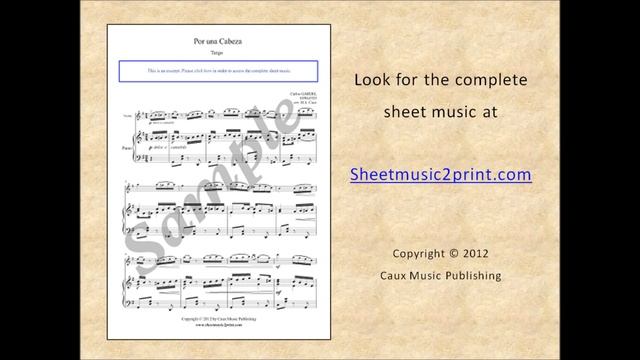 Por una cabeza - Tango by Carlos Gardel - Violin смотреть онлайн