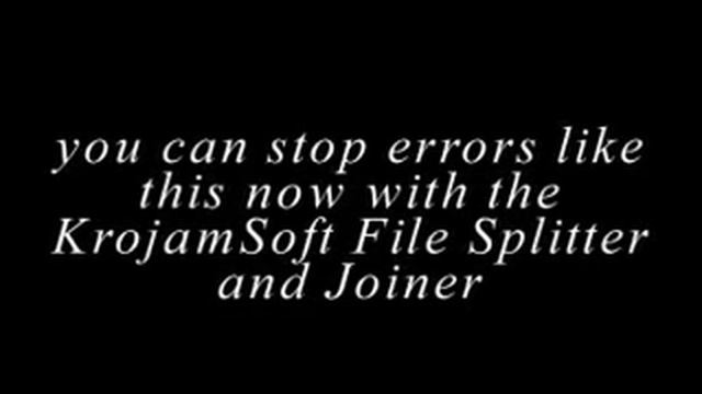 www.FileSplitterAndJoiner.com - too large files? Try KrojamSoft File Splitter and Joiner смотреть онлайн