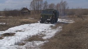 ГАЗ 66. Первый запуск после зимы и первый выезд
