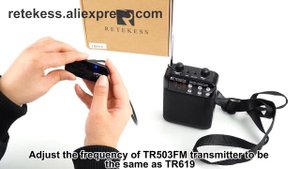 How to pair #RETEKESS TR503 wireless microphone with TR619 voice amplifier?