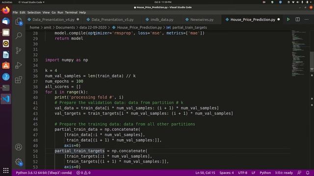 House price regression Python Machine Learning Deep Learning K-fold cross validation смотреть онлайн
