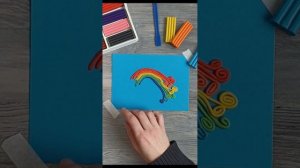 Радуга из пластилина | Рисование пластилином для малышей | Пластилинография для детей и взрослых