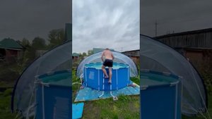 Тент ракушка на бассейн