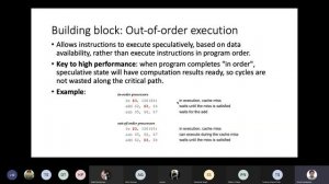 Lecture 24 - Meltdown and Spectre