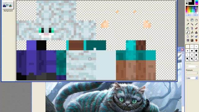 [Speed- Art] Minecraft Skin Maker #2 - Cheshire Cat. смотреть онлайн