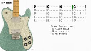 Groovy Vulf Funk Jam Guitar Backing Track Jam In G
