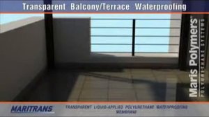 Прозрачная гидроизоляция балконов и террас системой MARITRANS SYSTEM