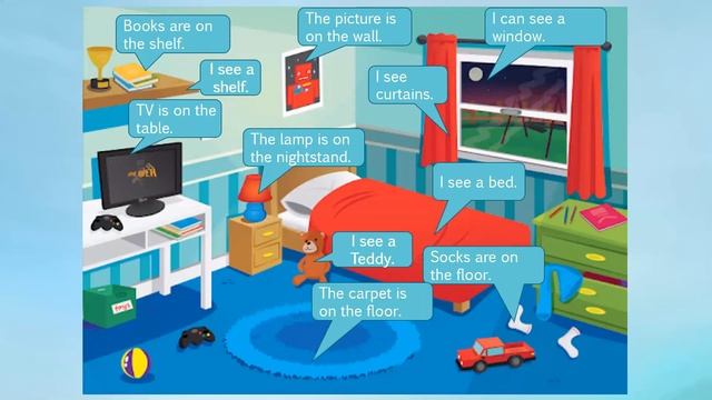 Describe a room - Описание детской комнаты на английском смотреть онлайн