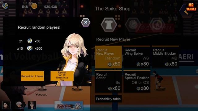 How To Recruiting More Player Rank S In The Spike Volleyball Story