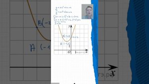 Определить коэффициенты (a, b и c) функции y = ax^2 + bx + c #математика #огэ #дети #родители