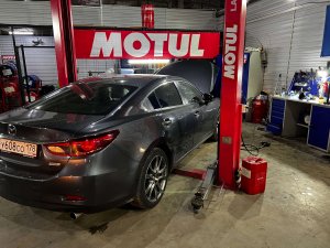 Замена масла в АКПП Mazda 6 GJ Aisin Fw6a-el