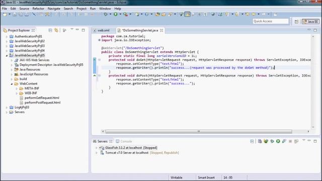 Security In a Java Web Application - Tutorial 05 (Tomcat 7 + Security Setup Options) смотреть онлайн