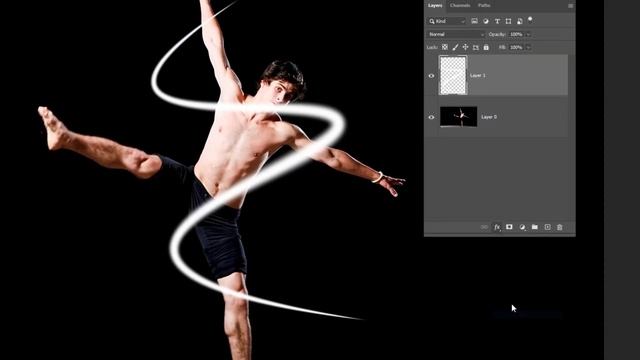 Neon Glow Line Effect in photoshop ( EASY ) смотреть онлайн