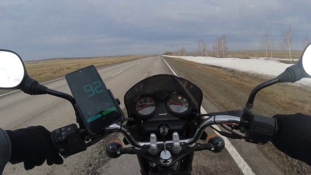 Bajaj Boxer BM 150 замер скорости по GPS смотреть онлайн