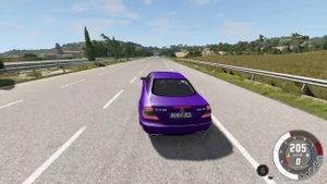 BeamNG.drive - Mercedes-Benz CLK 55 AMG (C209) 2005 - Car Show Test Drive Crash . 4K 60fps.