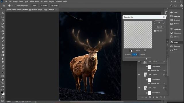 Glow Effect Photoshop for  beginners full explanation  #photoshoptutorial