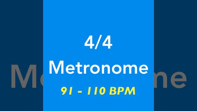94 BPM Metronome | 4/4 смотреть онлайн