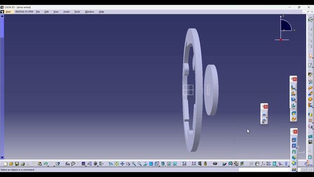 #CATIA V5 Drive Wheel Practice Drawing смотреть онлайн