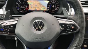 Сенсорный руль VAG R Line Passat Alltrack B8 изменение индикации подогрева руля.