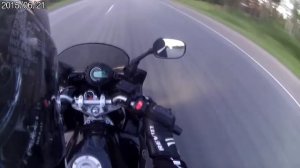 По трассе. Yamaha FZ6S Fazer 2005 года.