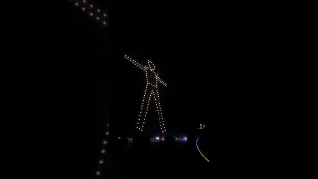 Burning Man 2021 Drone Show at Renegade Man #shorts