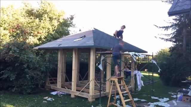 Беседка из бруса 2/2 смотреть онлайн