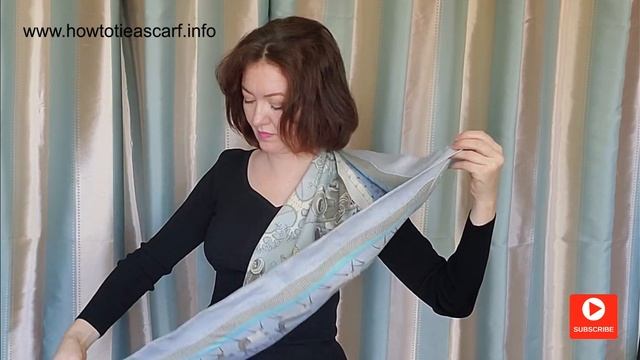 How to use a scarf buckle. Scarf buckle step by step tutorial смотреть онлайн