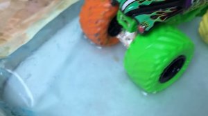 BLIPPI Monster Trucks Inspired | Monster Jam GRAVE DIGGER in the MUD for Kids