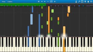 Баллада о солдатской матери (на пианино Synthesia)