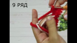 Мастер-класс Арбуз амигуруми Плюшевый арбузик крючком #амигуруми вязаный арбуз #амигурумимк