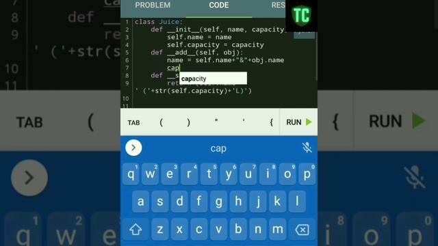 Juice Maker python3 program solution | python core project answer | SoloLearn Certified Course