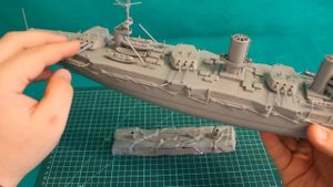 Обзор модели линкор "Севастополь" масштаб 1:350 (Звезда).