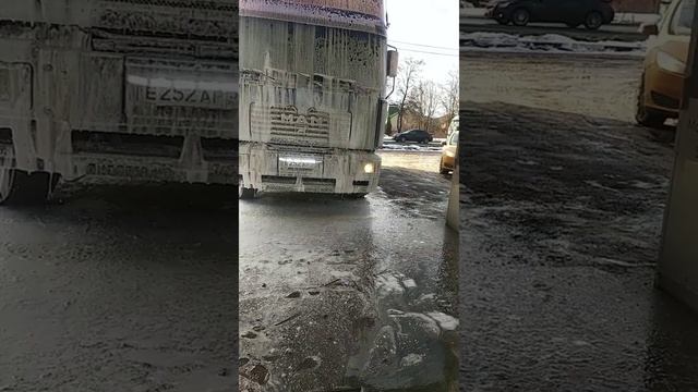 Мойка кабины Ман. И как подвести или развести передние дисковые тормоза.