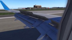 Посадка самолета в Шереметьево/Pobeda