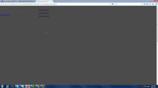 HTML, CSS & JS - Creating quick, simple popup boxes