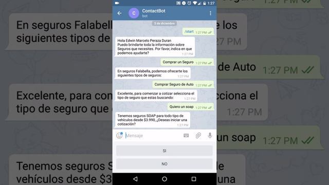 Contact Bot - Telegram смотреть онлайн